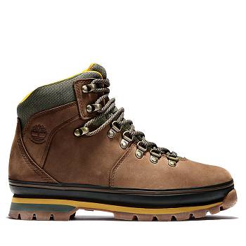 Timberland Euro Hiker Mixed-Media - Hnede Turistické Topánky Damske, T0477SK